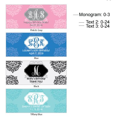 monogram damask